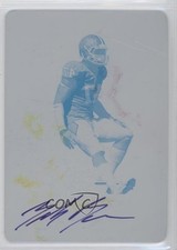 2012 Leaf Valiant Printing Plate Cyan 1/1 Zach Brown #ZB1 Auto 0t3
