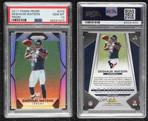 2017 Panini Prizm Rookies Silver Deshaun Watson #279 PSA 10 GEM MT Rookie RC