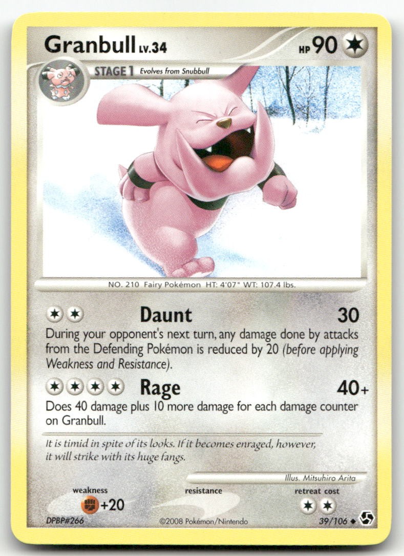 Granbull #39/106 (LP) Great Encounters GE Pokemon