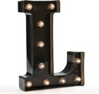 OYCBUZO Light Up Black Alphabet Marquee Letters Sign LED letter L 
