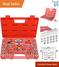 40-Piece Metric Tap and Die Set Alloy Steel Threading Tools Repair Kit