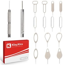16 Pack SIM Card Removal Tool Kit, Universal SIM Ejector Pin and SD Card Tray...