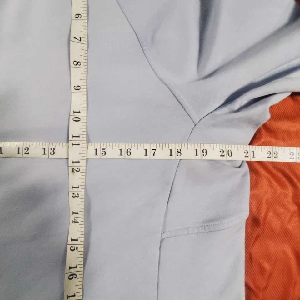 Lululemon мужской средний город пот экипажа толстовка пуловер синий эластичной стороны молнии - Изображение 4 из 4