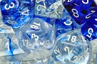 Wﾃδｼrfelset Nebula邃｢ Dark Blue/white 7-Die Set  NEU/OVP