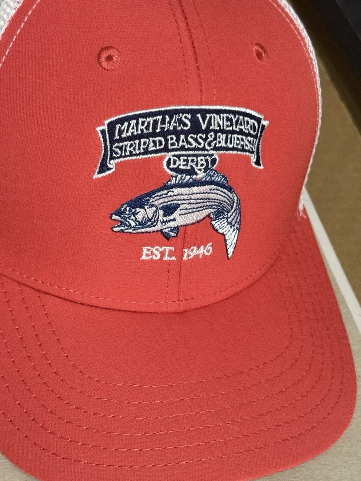 Pair Of Martha’s Vineyard Striped Bass Derby Hats Made By Vineyard Vines - Image 5