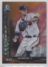 2017 Bowman Chrome Scouts Top 100 Orange Refractor 3/25 Ian Anderson #BTP-31 s3g