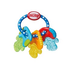 Nuby IcyBite&trade; Keys &ndash; Soothing Teether | Multiple 1 Count (Pack of 1), Blue