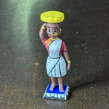 Vintage Channapatna Kondapalli Wooden Toy Doll In Great Condition