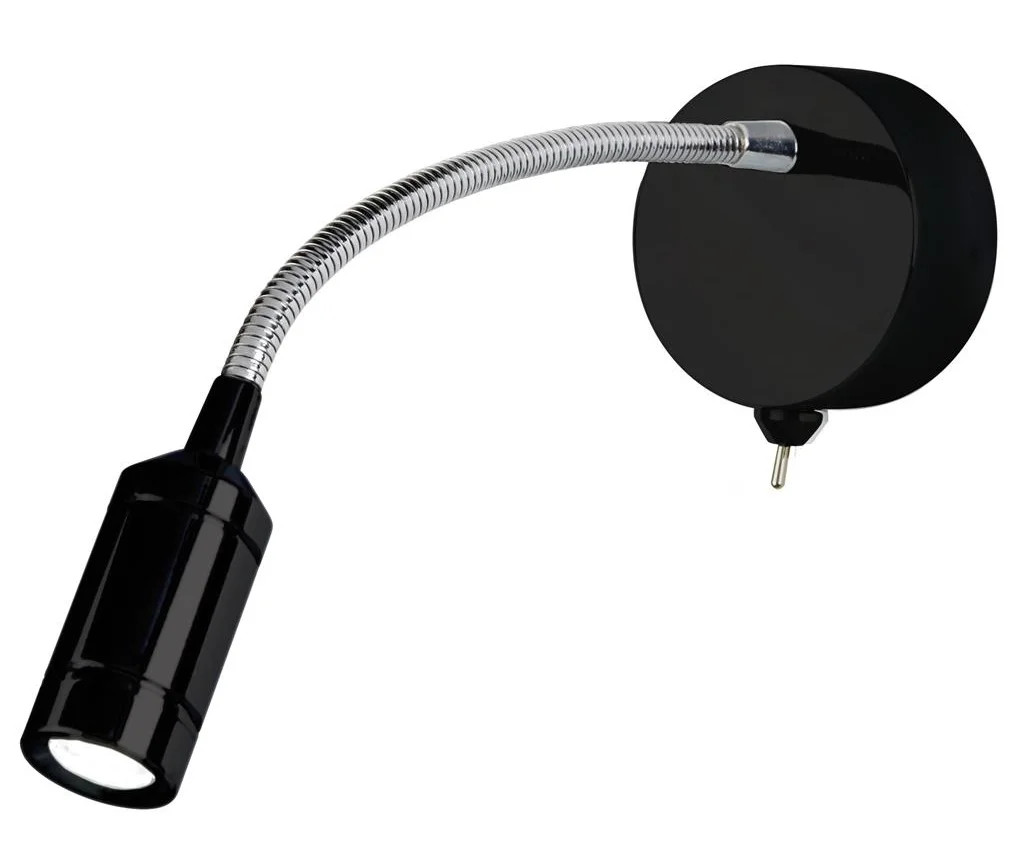 Wall Light Black Lennon LED Flex Spot Searchlight 2256BK
