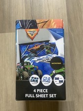 Monster Jam 4 Piece Sheet Set- Microfiber-FULL Size