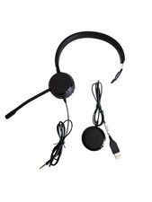 Jabra GN USB Evolve ENC060 Stereo Headset   Tested, USB/3.5  mm, Fast Shipping
