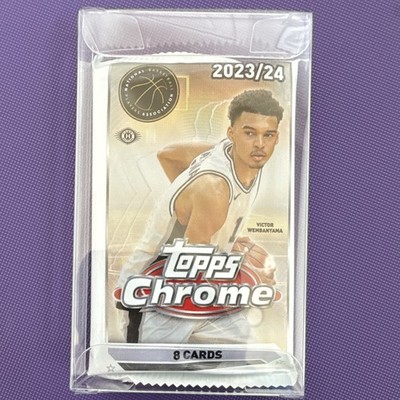 2023-24 Topps Chrome Basketball ONE HOBBY PACK (2 AUTO per box ) 1 PACK WEMBY RC