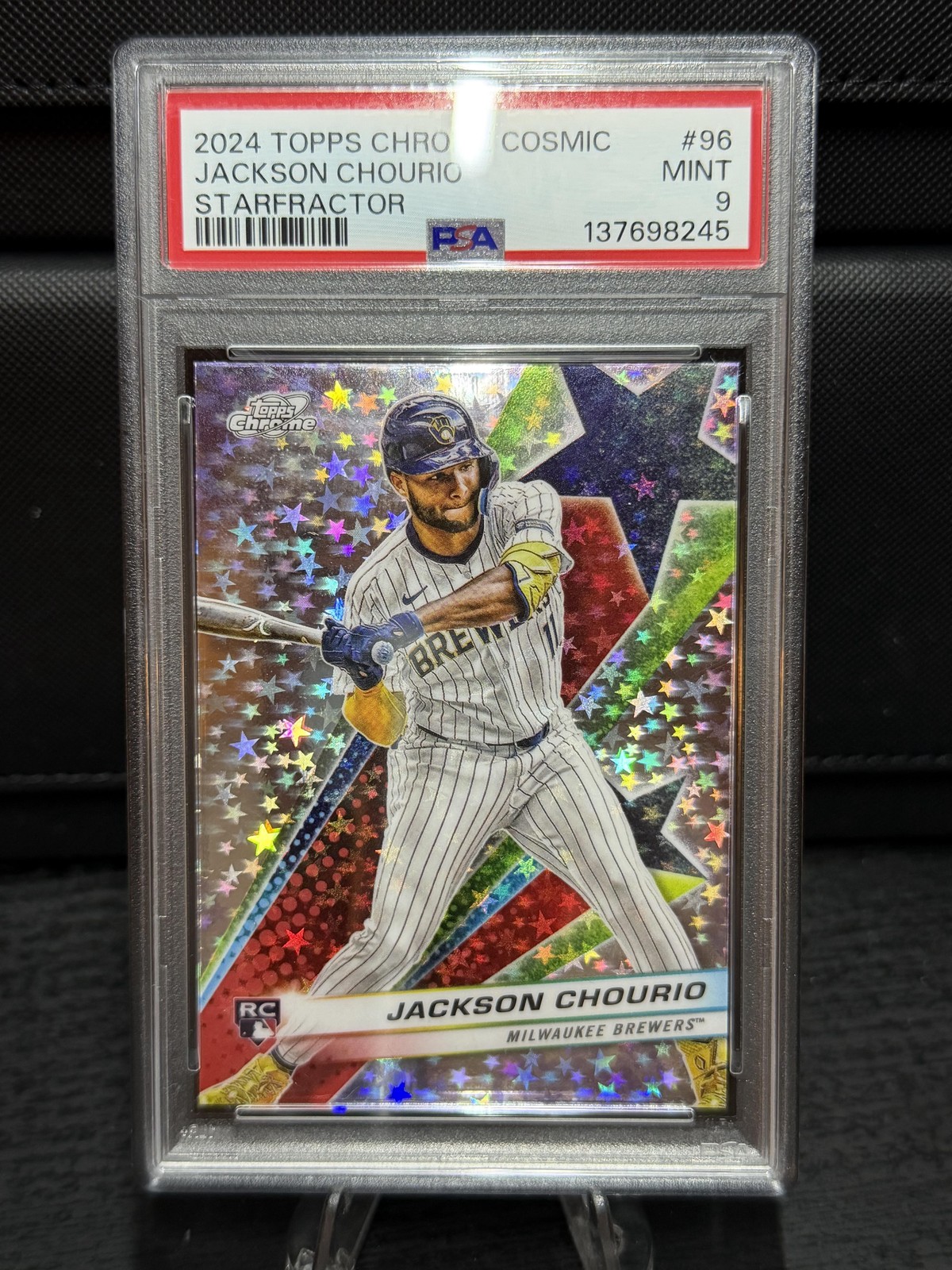 2024 Topps Chrome Cosmic #SF-96 Jackson Chourio Starfractor