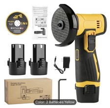 2-Battery Mini Cordless Angle Grinder 19500RPM Lithium Electric Polisher