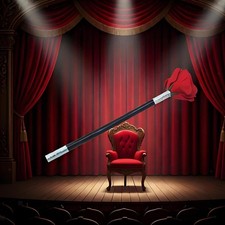 Stick to Rose Portable Show Performance Prop for Adults Flower Magic Tricks