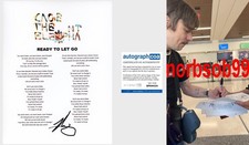 MATT SHULTZ SIGNED CAGE THE ELEPHANT READY TO LET GO LYRIC w/EXACT PROOF & COA