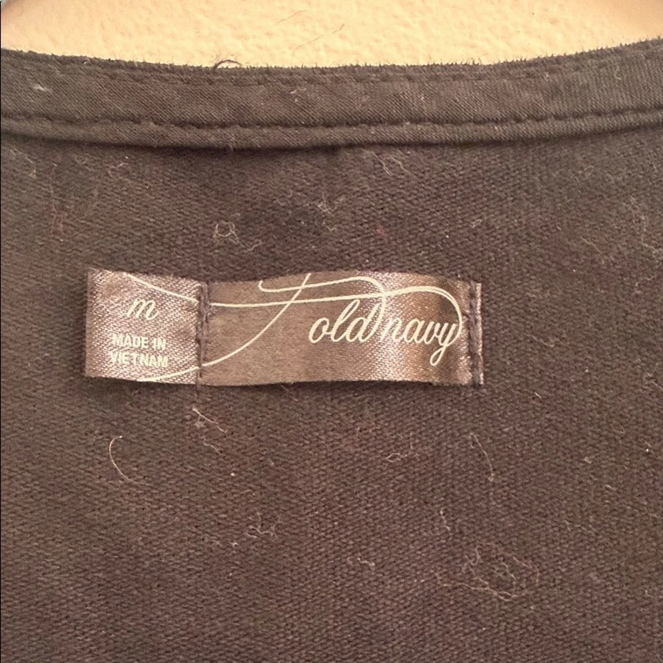 Chaleco con botones negro Y2K para mujer M Streetwear grunge pieza de capas Foto 3 de 4