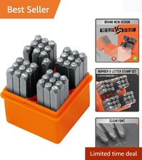 37-Piece Number and Letter Stamp Set 1/8 3mm A-Z  0-9  Love Punch Perfect f...