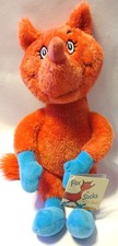 NEW Dr. Seuss Fox in Sox Plush Toy Red Fuzzy Plush Animal Toy B2