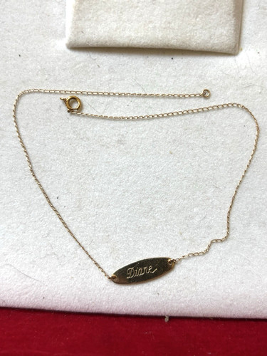 Woman's 14K Gold Ankle Bracelet, 10"