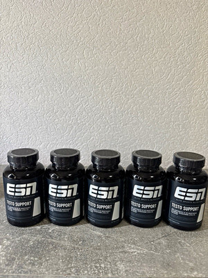 ESN Testo Support Kapseln, Nahrungsergänzung, 5 Flaschen à 120, Testosteron