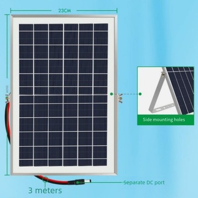 Solar Wasserpumpenanlage für Teich 9V 6W 10W Panel mit 5V DC Pumpe 240LH und Schlauch