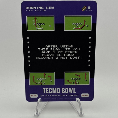 Tecmo Bowl Bo Jackson Battle Arena Play 15 SSP Running Low 1st Ed 2026 #PL15