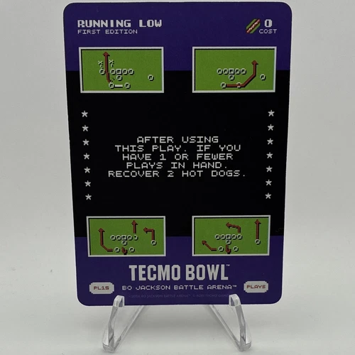 Tecmo Bowl Bo Jackson Battle Arena Play 15 SSP Running Low 1st Ed 2026 #PL15