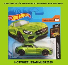 HOT WHEELS "2015 MERCEDES BENZ-AMG GT" FARBE GRÜN NIGHTBURNERZ OVP UNGEÖFFNET!
