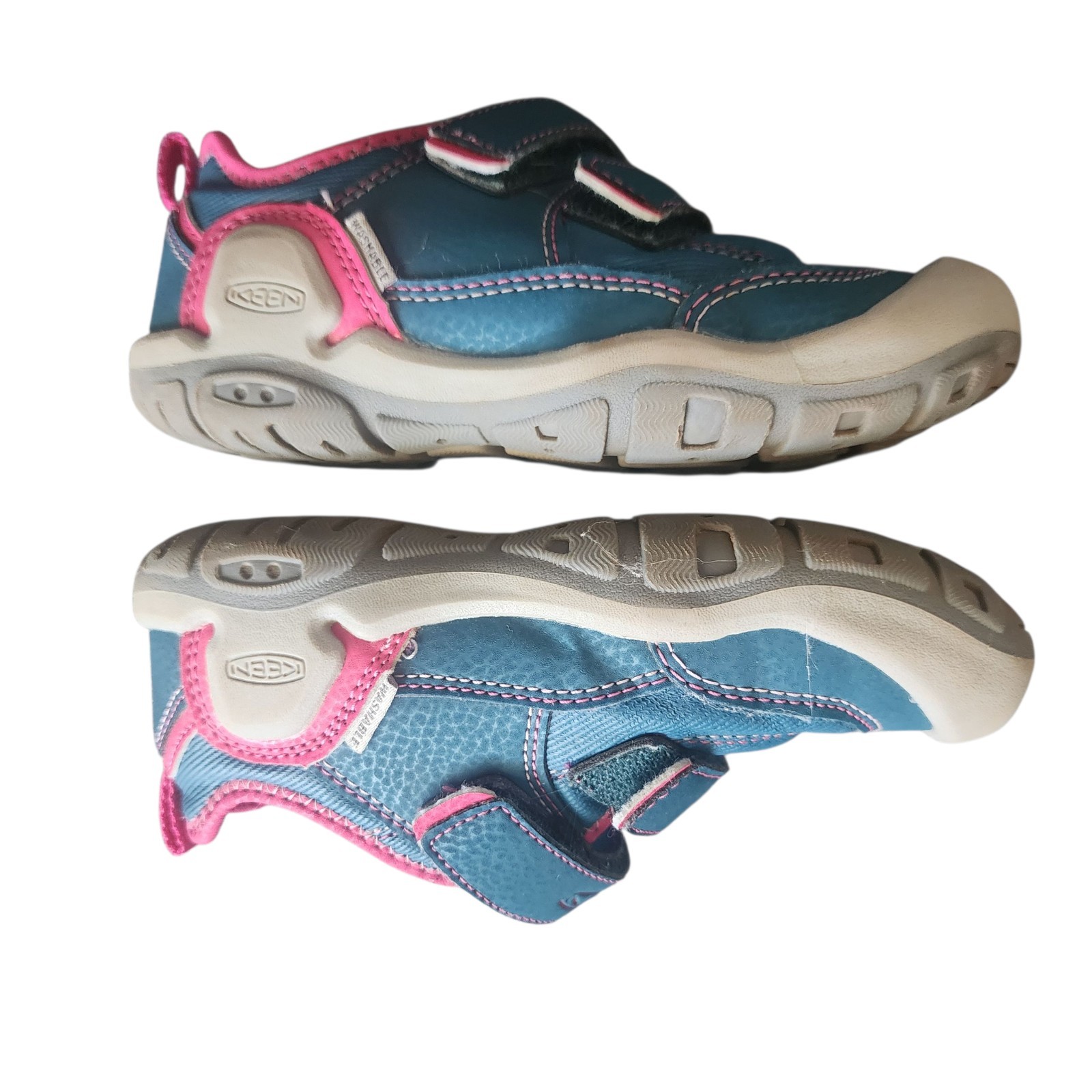 Scarpe Keen Knotch Hollow bambino ragazza taglia 11 blu rosa doppio cinturino scarpa outdoor
