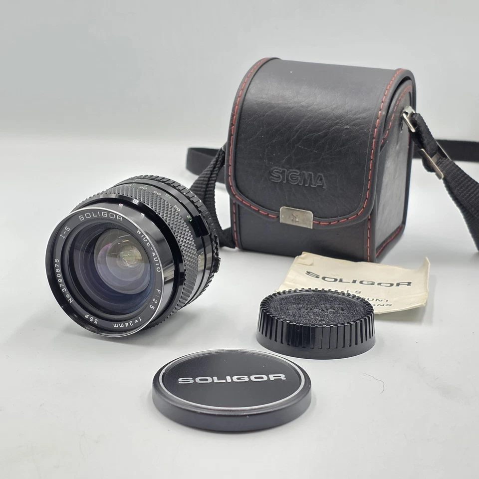 V Rare I-S SOLIGOR 24mm 2.5 Wide-Angle Lens MD MOUNT *Very Slight Fungus* - Image 2 of 4