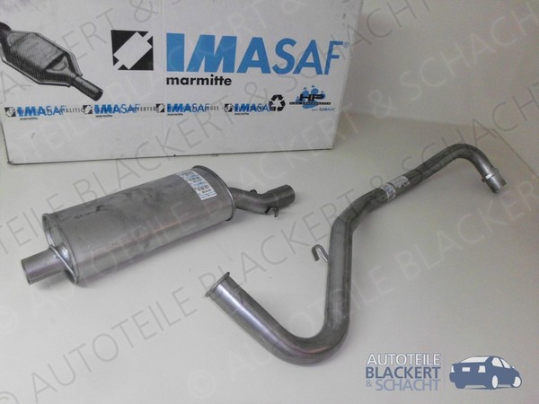 Imasaf Auspuffset Mitteltopf+Endrohr für Fiat Ducato 280/290 1.9 TD 60KW 89-94-image