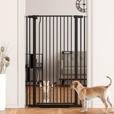 Extra Tall Pet Gate 55.1" for Doorways, 30.1-33.8" Wide High Pressure Mounted...