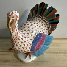 Herend  Figurine - Turkey 5" H - Absolutely Gorgeous Herend Excellent Condition