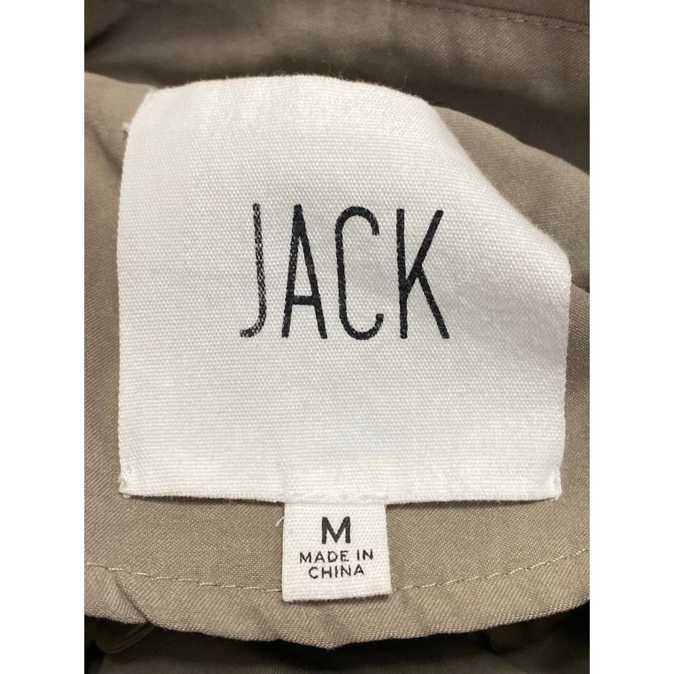 Jaqueta trench coat Jack feminina bronzeada manga longa peito duplo tamanho M - Imagem 3 de 4