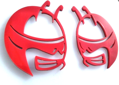 RED BEE HEAD Emblems fits Dodge Challenger Charger ScatPack fender