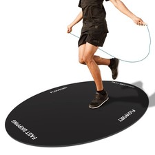 Jump Rope Mat Large Rubber Exercise Mat Indoor Outdoor Shock Absorbing Mat Non-S
