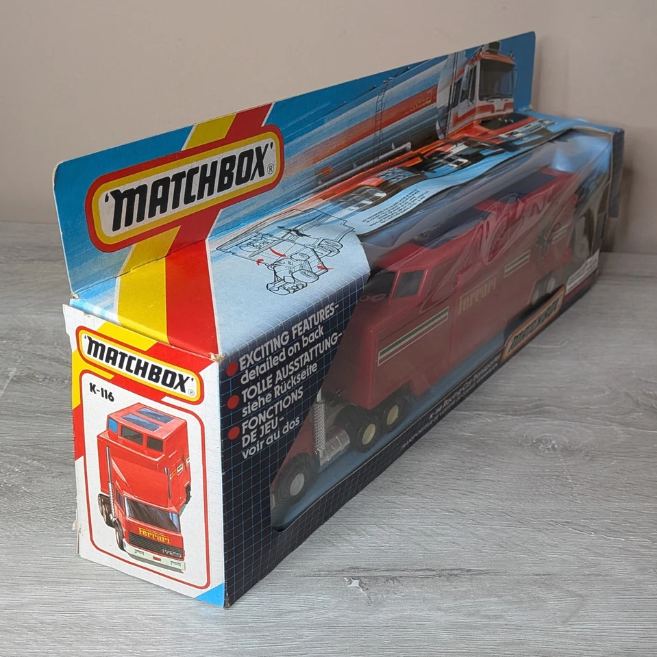 Matchbox Super Kings K-116 - Racing Car Transporter (Ferrari) - Used in Box - Image 3 of 4