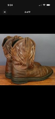 Mens ARIAT Sierra Shock Shield Waterproof Soft Toe Work Boot 13 D