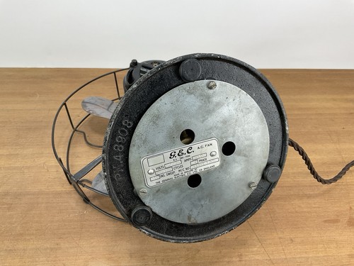 Original Antique 1920s British GEC Electric Desk Wall Fan Working VGC - Foto 7 di 10