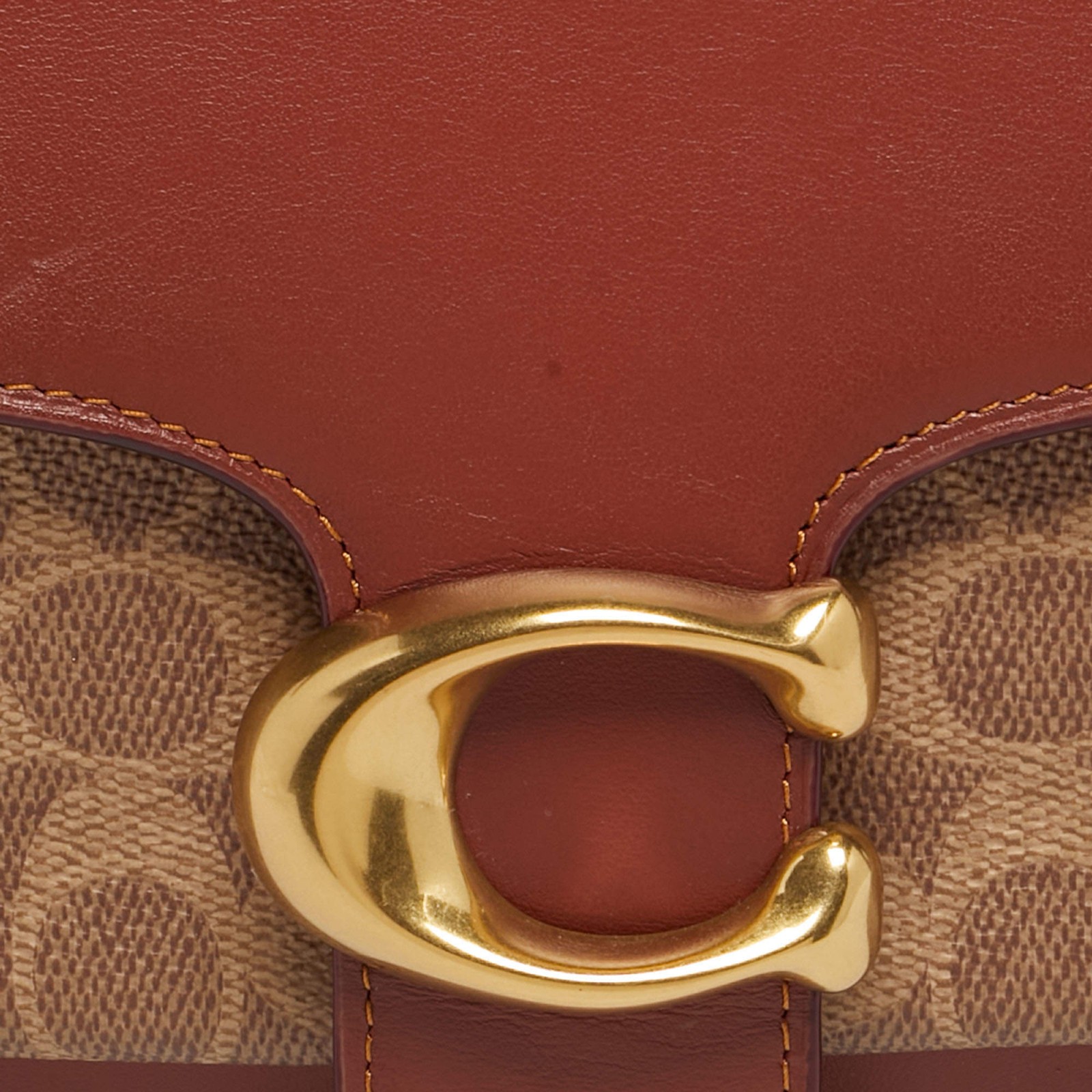 Coach Tabby 26 BeigeBrown Signature Coated Canvas and Leather Shoulder Bag thumbnail 5