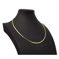 3Mm Halsreif Collier Omegareif Omegakette 750 Gold Gelbgold Goldkette 42Cm Damen