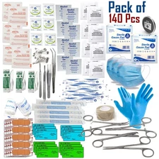 Adventure Medical First Aid Kit Trauma Survival Pack IFAK Supplies - 140 Pcs