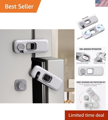 Easy Install Child Proof Refrigerator Locks - 5 Pack for Worry-Free Parenting