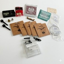 Huge Banjo Accessory Lot Tuner Capos Premium Strings Bridge Pins