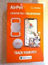Airpet Locator Tag + Collar Holder