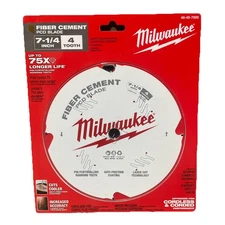 7-1/4" Pcd/Fiber Cement Circular Saw Blade Milwaukee Tool 48-40-7000