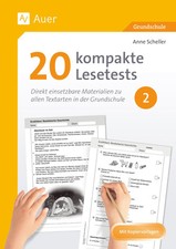 20 kompakte Lesetests für Klasse 2 | Anne Sc...