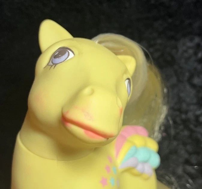 Vintage My Little Pony G1 Rainbow Curl RINGLET MLP Rizos Amarillo Pegaso Foto 3 de 4
