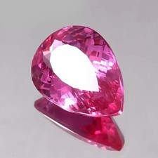 Natural Ceylon Pear Cut 45.80 Ct Pink Sapphire Loose AAA Certified Gemstone